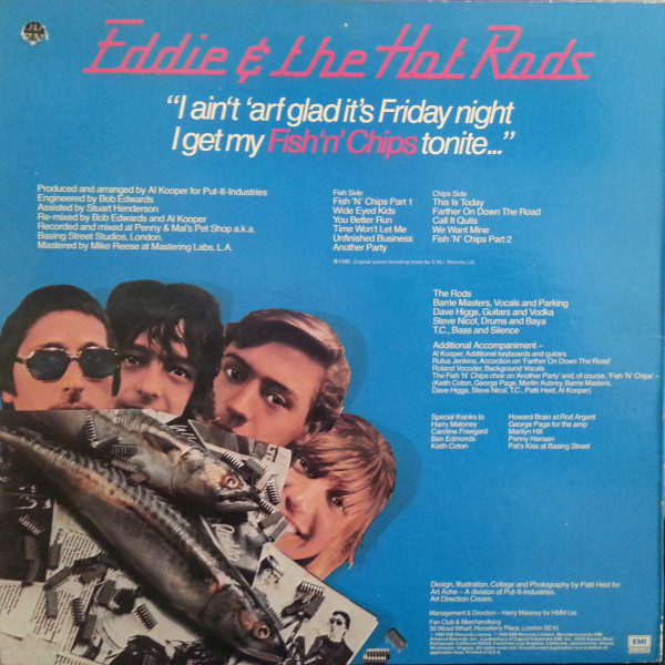 Eddie And The Hot Rods - Fish 'N' Chips (LP, Album) (Mint (M)) - Image 2