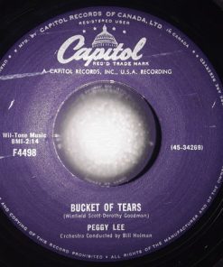 Peggy Lee - Bucket Of Tears / I Love Being Here With You (7", Single) (Near Mint (NM or M-))