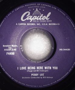 Alternative view of Peggy Lee - Bucket Of Tears / I Love Being Here With You (7", Single) (Near Mint (NM or M-))