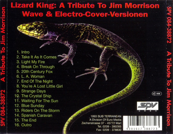Various - Lizard King: A Tribute To Jim Morrison (CD) (Near Mint (NM or M-)) - Image 2