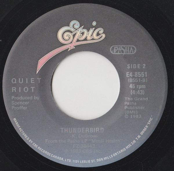 Quiet Riot - Cum On Feel The Noize (7", Single) (Near Mint (NM or M-)) - Image 2