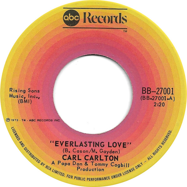 Carl Carlton - Everlasting Love (7") (Near Mint (NM or M-))