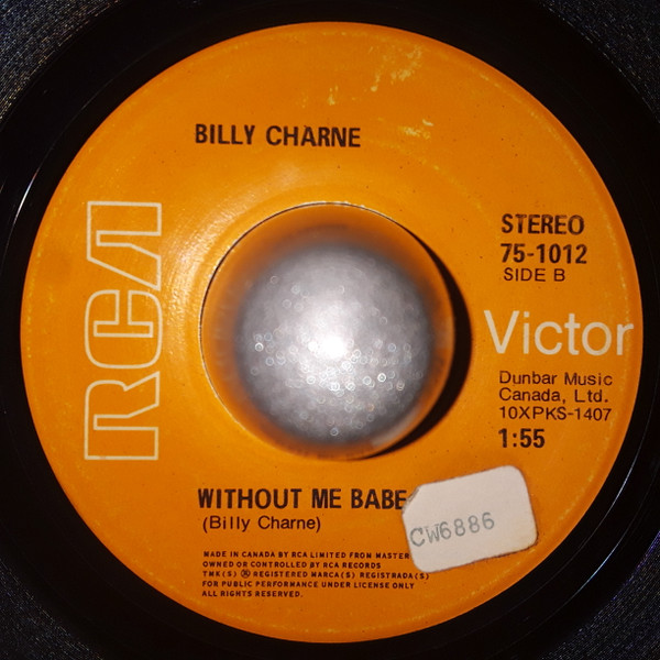 Billy Charne - When You We're A Lady (7", Single) (Very Good (VG)) - Image 2
