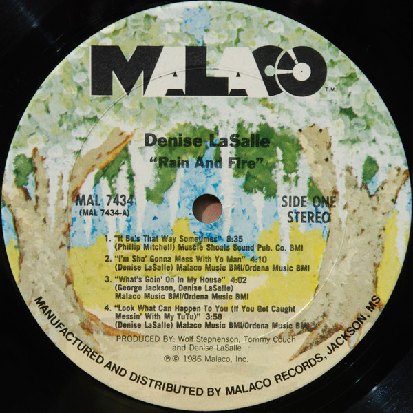 Denise LaSalle - Rain & Fire (LP, Album, Pit) (Mint (M)) - Image 3