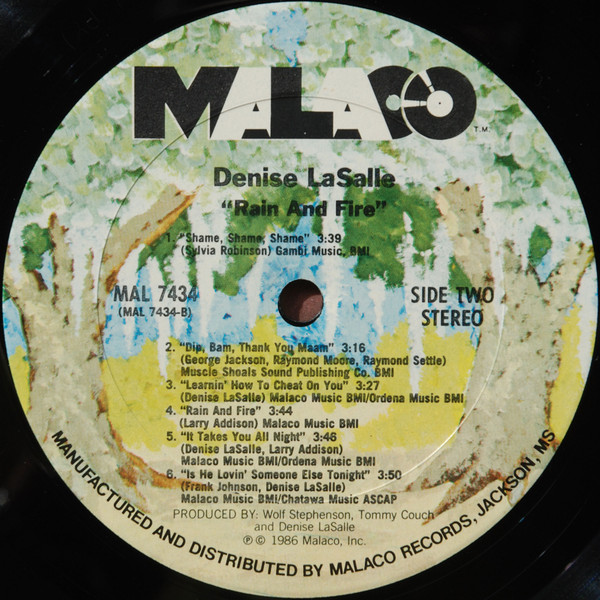 Denise LaSalle - Rain & Fire (LP, Album, Pit) (Mint (M)) - Image 4