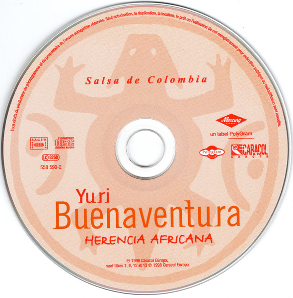 Yuri Buenaventura - Herencia Africana (CD, Album) (Near Mint (NM or M-)) - Image 3