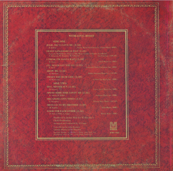 Bobby Sherman - With Love, Bobby (LP, Album, San) (Mint (M)) - Image 4
