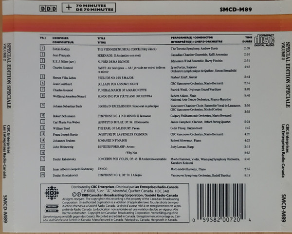 Various - Special Edition Edition Speciale Volume 2 (CD, Comp) (Near Mint (NM or M-)) - Image 2