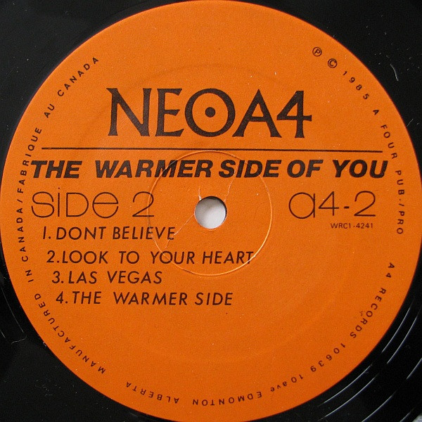 Neo A4 - The Warmer Side Of You (LP, Album) (Mint (M)) - Image 4