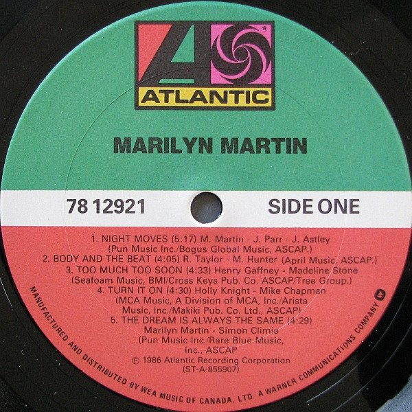 Marilyn Martin - Marilyn Martin (LP, Album) (Mint (M)) - Image 3