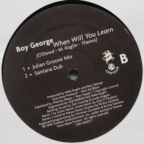 Boy George - When Will You Learn (12") (Mint (M)) - Image 4