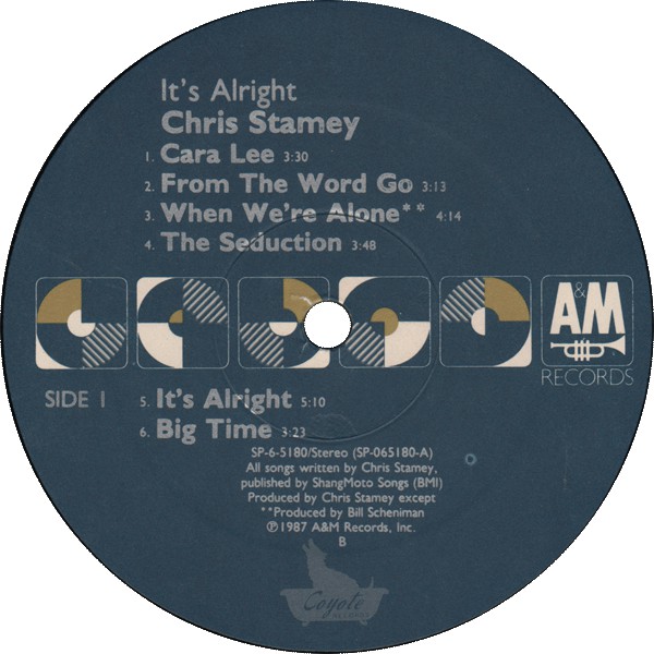 Chris Stamey - It's Alright (LP, Album) (Mint (M)) - Image 3