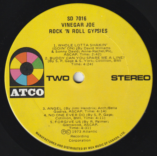 Vinegar Joe - Rock 'N Roll Gypsies (LP, Gat) (Mint (M)) - Image 4