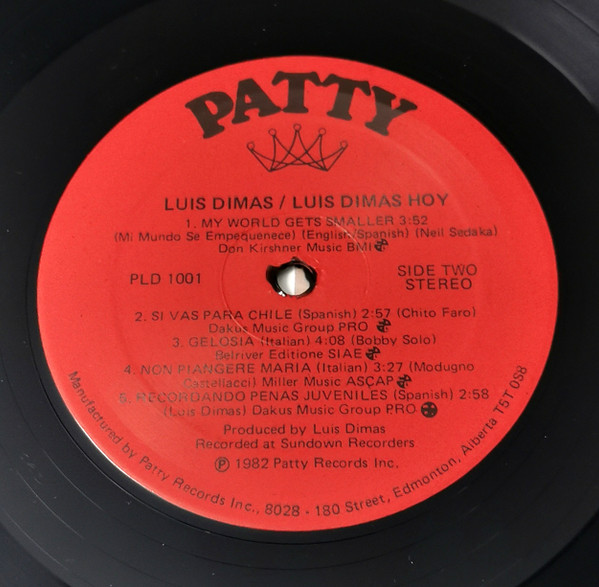 Luis Dimas - Today (Hoy) (LP, Album) (Mint (M)) - Image 4