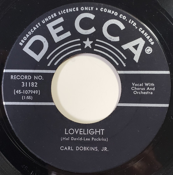 Carl Dobkins Jr. - Take Time Out (7", Single) (Very Good Plus (VG+)) - Image 2