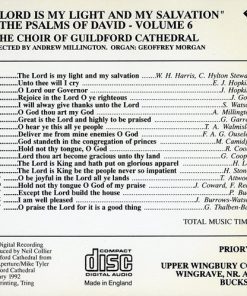 Alternative view of The Guildford Cathedral Choir, Andrew Millington, Geoffrey Morgan (2) - "The Lord Is My Light And My Salvation" The Psalms Of David - Volume 6 (CD, Album) (Near Mint (NM or M-))
