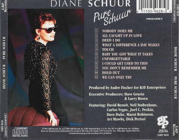 Diane Schuur - Pure Schuur (CD, Album, RE) (Near Mint (NM or M-)) - Image 2