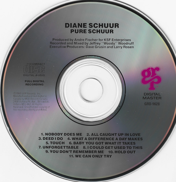 Diane Schuur - Pure Schuur (CD, Album, RE) (Near Mint (NM or M-)) - Image 3