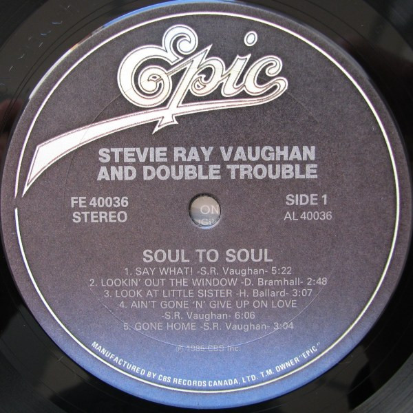 Stevie Ray Vaughan & Double Trouble - Soul To Soul (LP, Album) (Mint (M)) - Image 3