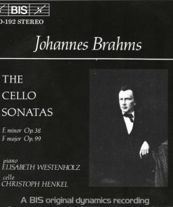Johannes Brahms, Elisabeth Westenholz, Christoph Henkel - The Cello Sonatas (CD, RE, RM) (Near Mint (NM or M-))