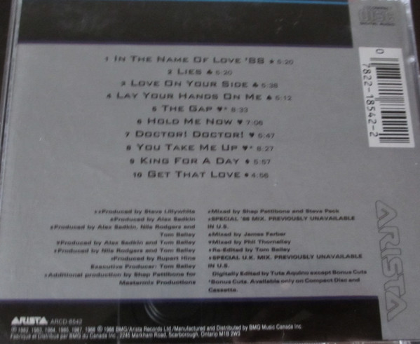 Thompson Twins - The Best Of Thompson Twins / Greatest Mixes (CD, Comp) (Near Mint (NM or M-)) - Image 3