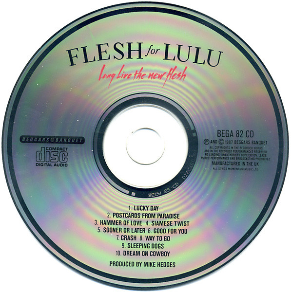 Flesh For Lulu - Long Live The New Flesh (CD, Album) (Very Good Plus (VG+)) - Image 3