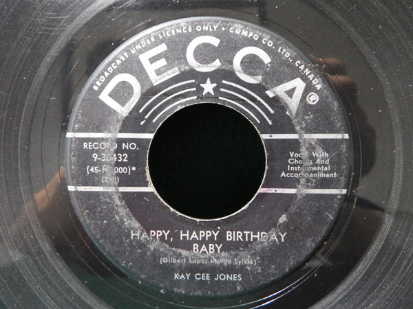 Kay Cee Jones - Humpty Dumpty Heart / Happy, Happy Birthday Baby (7") (Good Plus (G+)) - Image 2
