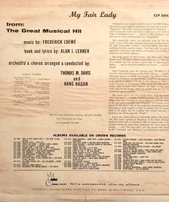 Alternative view of Various - My Fair Lady (LP) (Mint (M))