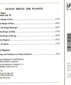 Alternative view of Gustav Holst, London Symphony Orchestra, Geoffrey Simon - The Planets (CD, Album) (Near Mint (NM or M-))
