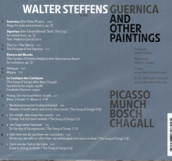 Walter Steffens - Guernica And Other Paintings (CD, Album) (Mint (M)) - Image 3