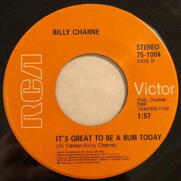 Billy Charne - Susie's Better Half (7") (Very Good (VG)) - Image 2