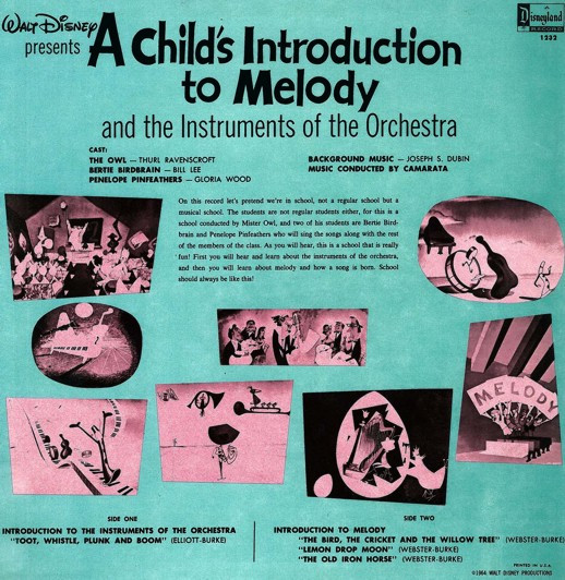 Various - Walt Disney Presents: A Child's Introduction To Melody And The Instruments Of The Orchestra (LP) (Mint (M)) - Image 2