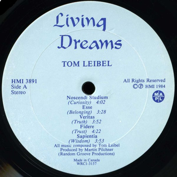 Tom Leibel - Living Dreams (LP, Album) (Mint (M)) - Image 2