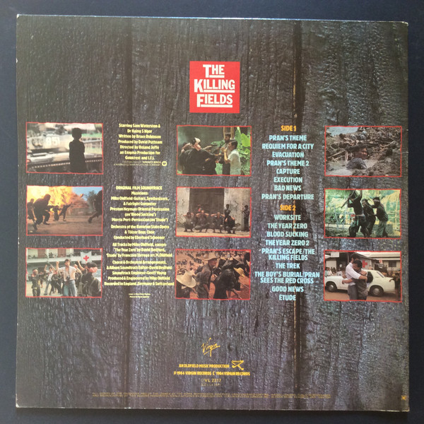 Mike Oldfield - The Killing Fields (Original Film Soundtrack) (LP, Album) (Mint (M)) - Image 2