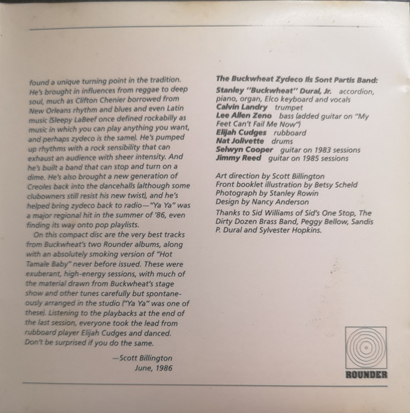 Buckwheat Zydeco - Buckwheat's Zydeco Party (CD, Album, Comp) (Near Mint (NM or M-)) - Image 4