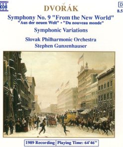 Antonín Dvořák, Slovak Philharmonic Orchestra, Stephen Gunzenhauser - Symphony No. 9 "From The New World" / Symphonic Variations (CD, Album) (Near Mint (NM or M-))