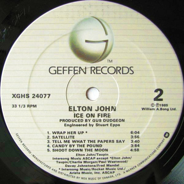 Elton John - Ice On Fire (LP, Album) (Mint (M)) - Image 4