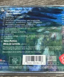 Alternative view of Alicia de Larrocha - Enrique Granados - Spanish Dances (Works For Piano) (CD, Album, Club) (Near Mint (NM or M-))