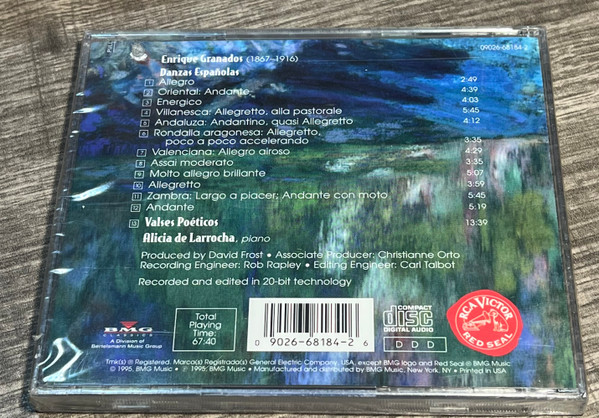 Alicia de Larrocha - Enrique Granados - Spanish Dances (Works For Piano) (CD, Album, Club) (Near Mint (NM or M-)) - Image 2