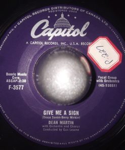 Dean Martin - Give Me A Sign / The Look (7", Single) (Very Good Plus (VG+))