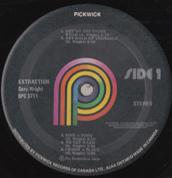Gary Wright - Gary Wright's Extraction (LP, Album, RP) (Mint (M)) - Image 4