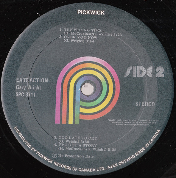 Gary Wright - Gary Wright's Extraction (LP, Album, RP) (Mint (M)) - Image 5