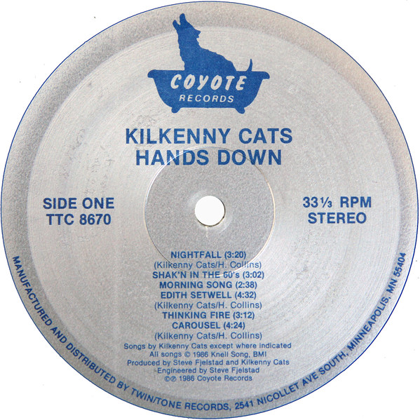 Kilkenny Cats - Hands Down (LP, Album) (Mint (M)) - Image 4