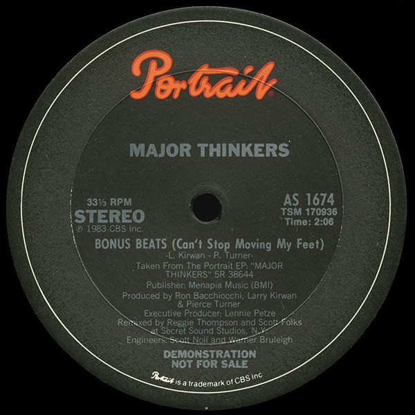 The Major Thinkers - Humanesque (12", Promo) (Mint (M)) - Image 2