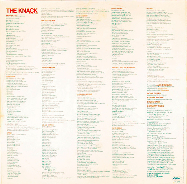 The Knack (3) - Round Trip (LP, Album, Los) (Mint (M)) - Image 5