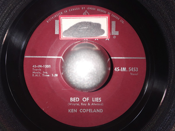 Kenneth Copeland - Teenage / Bed Of Lies (7", Single) (Very Good Plus (VG+)) - Image 2