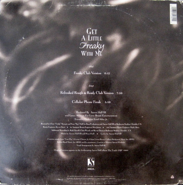 Aaron Hall - Get A Little Freaky With Me (12") (Mint (M)) - Image 2