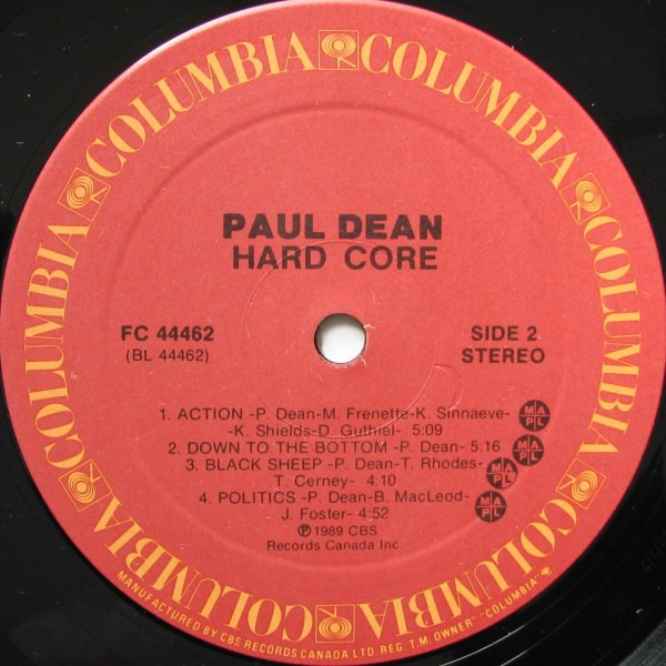 Paul Dean - Hard Core (LP, Album) (Mint (M)) - Image 4