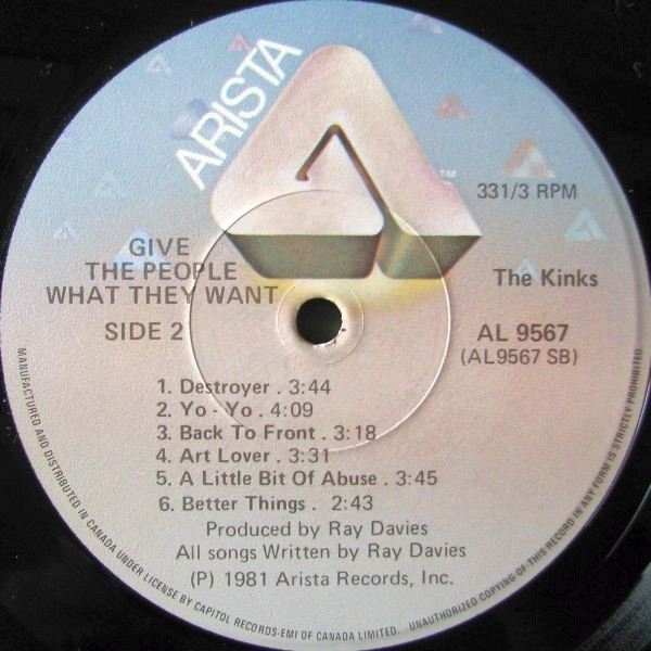 The Kinks - Give The People What They Want (LP, Album) (Mint (M)) - Image 4