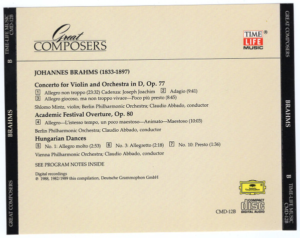 Johannes Brahms - Brahms (CD, Album) (Near Mint (NM or M-)) - Image 5